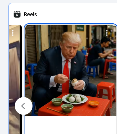 AI-generated man eating dumplings